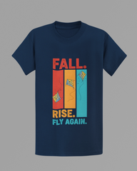 Fall Rise Fly Again T-shirt - Navy