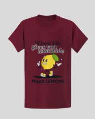 Lemonade T-shirt in Wine