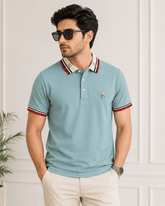 Arctic Blue Signature Polo T-Shirt