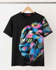 Neon Lion Graphic T-Shirt