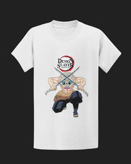 Demon Slayer Anime T-shirt in White