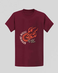 Burning Wheel T-shirt in Wine