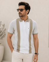 Sandstone Panel Polo T-Shirt