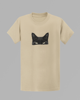Black Cat Face T-shirt