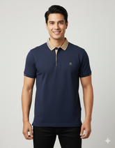 Golden Collar Polo Fashion T-shirt