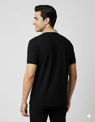 Golden Collar Polo Fashion T-shirt
