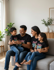 Together We Rock Family T-shirt in Black