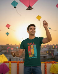 Fall Rise Fly Again T-shirt - Basil Green