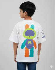 Robo Teddy Kid's Oversized T-shirt