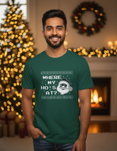 Where My HO’s Christmas T-shirt - Basil Green