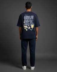 The 'Flashback Fiesta' Retro Navy Co-ord Set