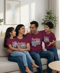 Together We Rock Family T-shirt in Wine