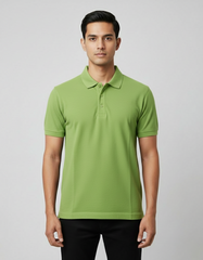 Solid Polo T-shirt for Men - Apple Green
