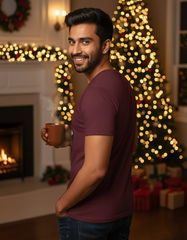 Merry & Cozy Christmas T-shirt - Wine