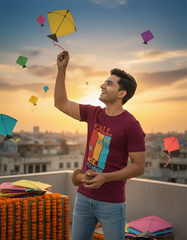 Fall Rise Fly Again T-shirt - Wine