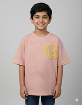 Smile Face Kid's Oversized T-shirt