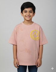 Smile Face Kid's Oversized T-shirt