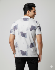 Minimal Abstract Polo T-shirt