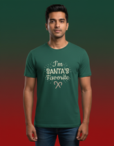 Santa’s Favorite Christmas T-shirt - Basil Green