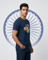 Jai Hind T-shirt - Navy