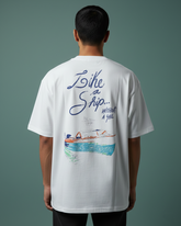 The 'Ship Without a Sail' Oversized T-Shirt in White