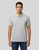 Solid Polo T-shirt for Men - Gray