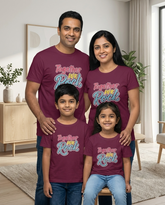 Together We Rock Family T-shirt in Wine
