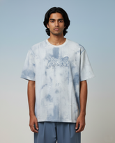 Sky Tone Textured Oversized Fit T-Shirt