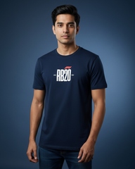 High Speed Track Dominance Graphic T-Shirt in Navy