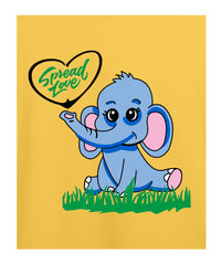Spread Love Printed T-shirt for Kids