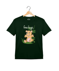 Free Hugs Printed T-shirt for Kids