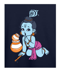 Makhan Krishna Printed T-shirt for Kids