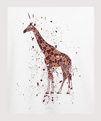 Giraffe Printed T-shirt for Kids