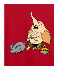 Elephant and Mouse Printed T-shirt for Kids