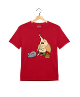 Elephant and Mouse Printed T-shirt for Kids