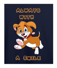 "Always with a smile" Printed T-shirt for Kids