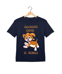 "Always with a smile" Printed T-shirt for Kids