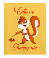 "Cute as Cherry pie" Printed T-shirt for Kids