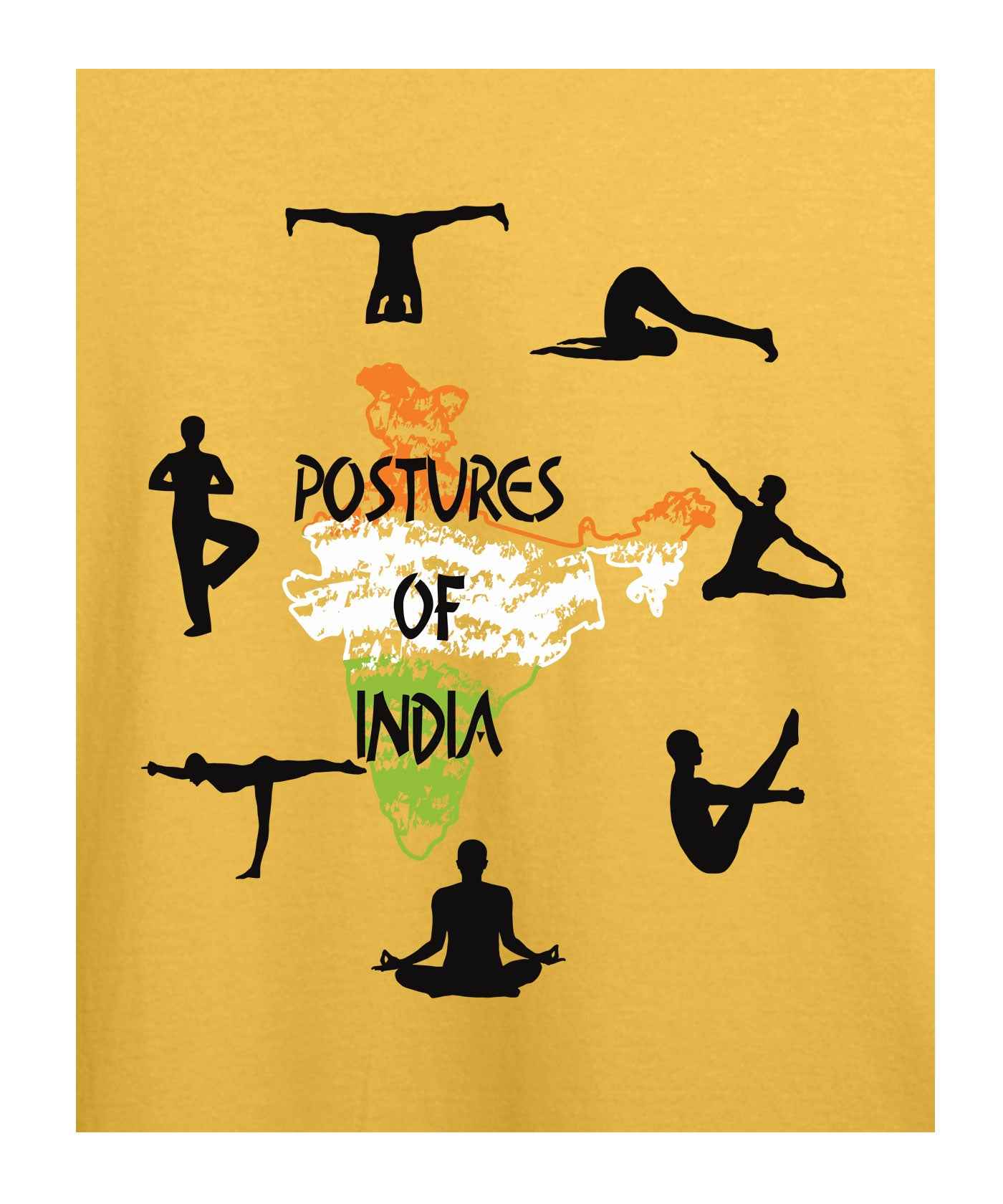 Yoga, Postures of India T-shirt