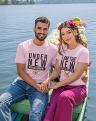 Management and Manager Matching Couple T-shirt - Orchid Purple