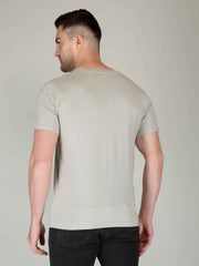 Cloudy Gray Half Sleeve Plain T-shirt