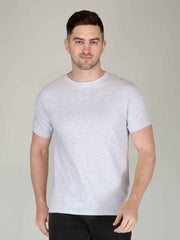 White Half Sleeve Plain T-shirt