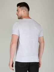White Half Sleeve Plain T-shirt
