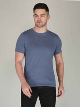Piegon Blue Half Sleeve Plain T-shirt