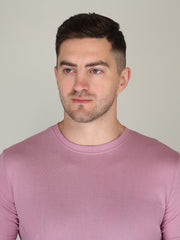 Orchid Purple Half Sleeve Plain T-shirt