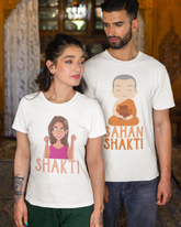 Sahan Shankti Matching Couple T-shirt - White