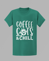 Coffee, Cats & Chill T-shirt