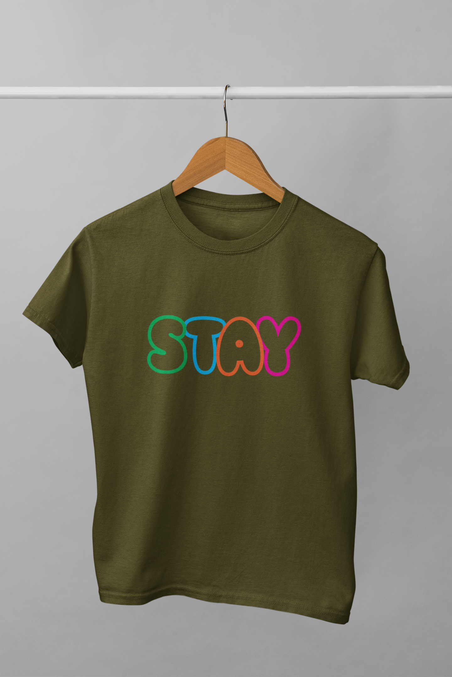 STAY Text Classic Fit T-shirt - The T-shirt Shop