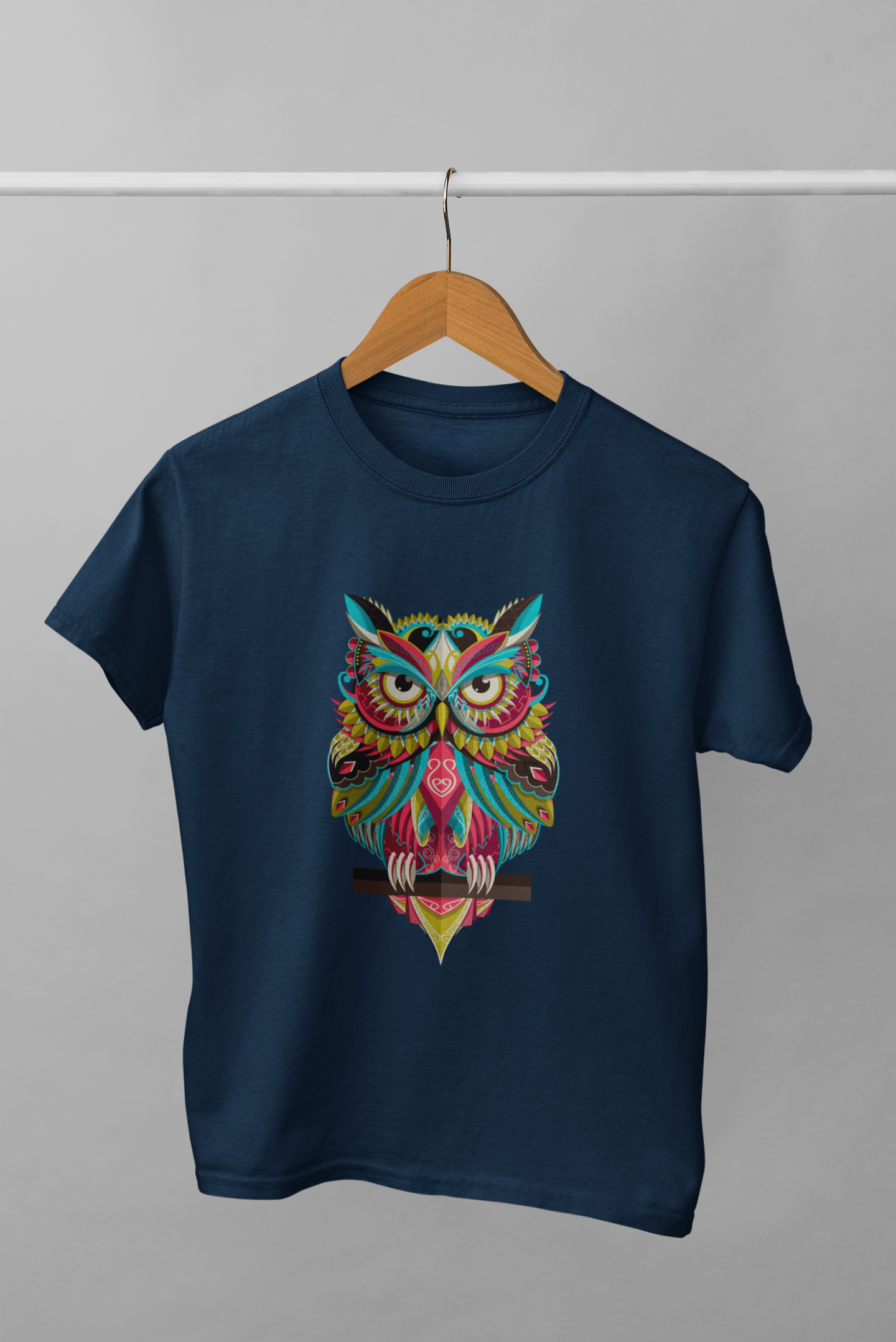Multicolor Owl Classic Fit T-shirt