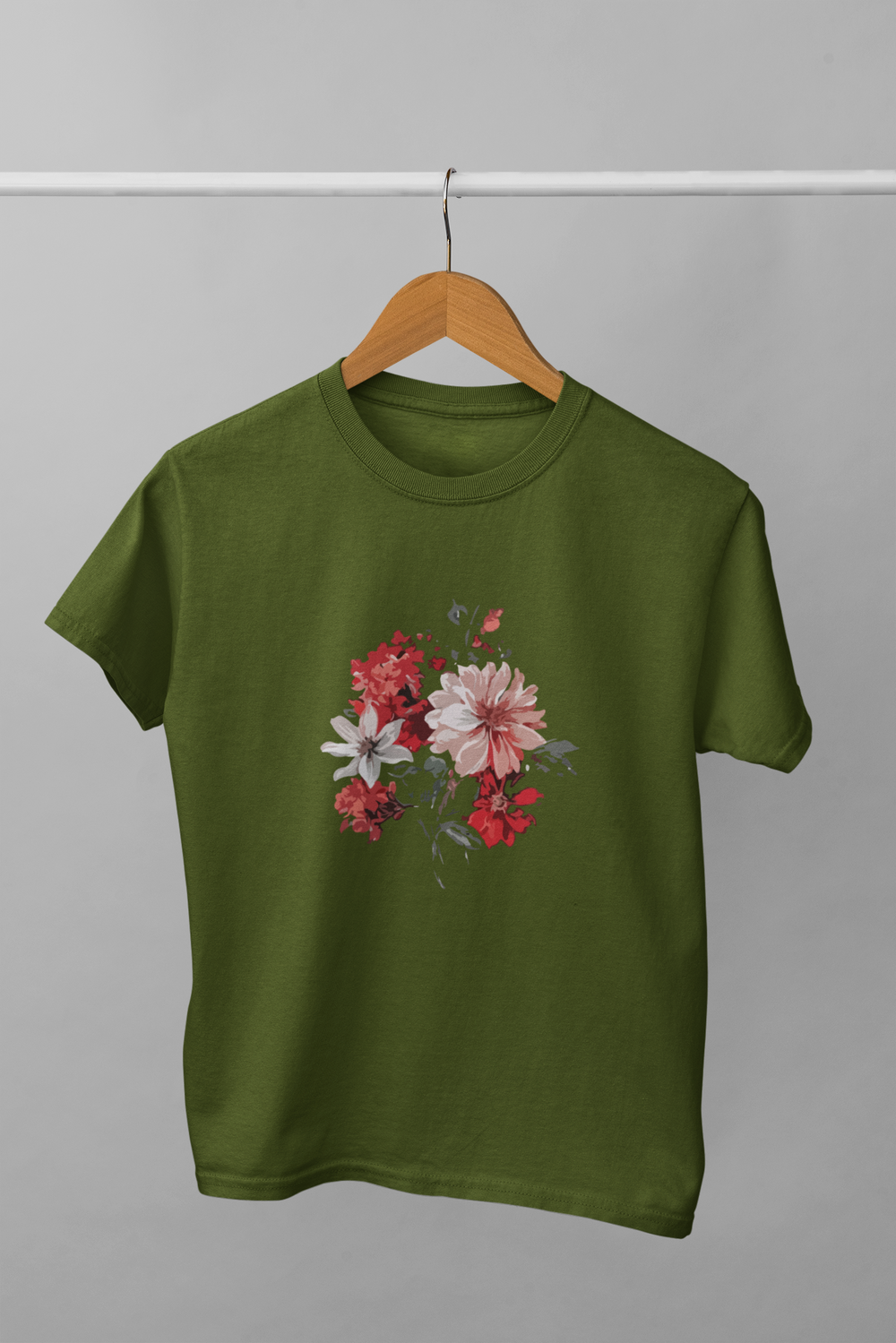 Multi Flower Classic Fit T-shirt